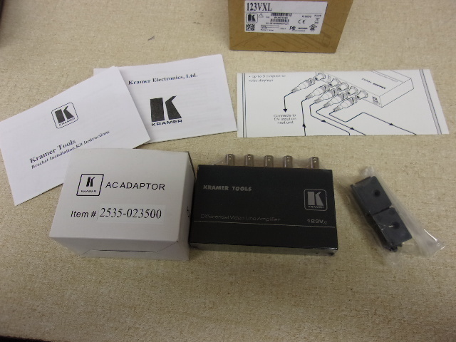 Kramer Differential Video Line Amplifier 123 VXL 90-0012490 *FREE SHIPPING*