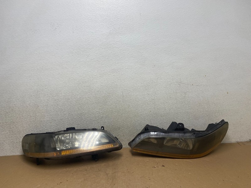 1998 to 2002 Honda Accord Black Left+Right Set Side Headlights S0748 DW