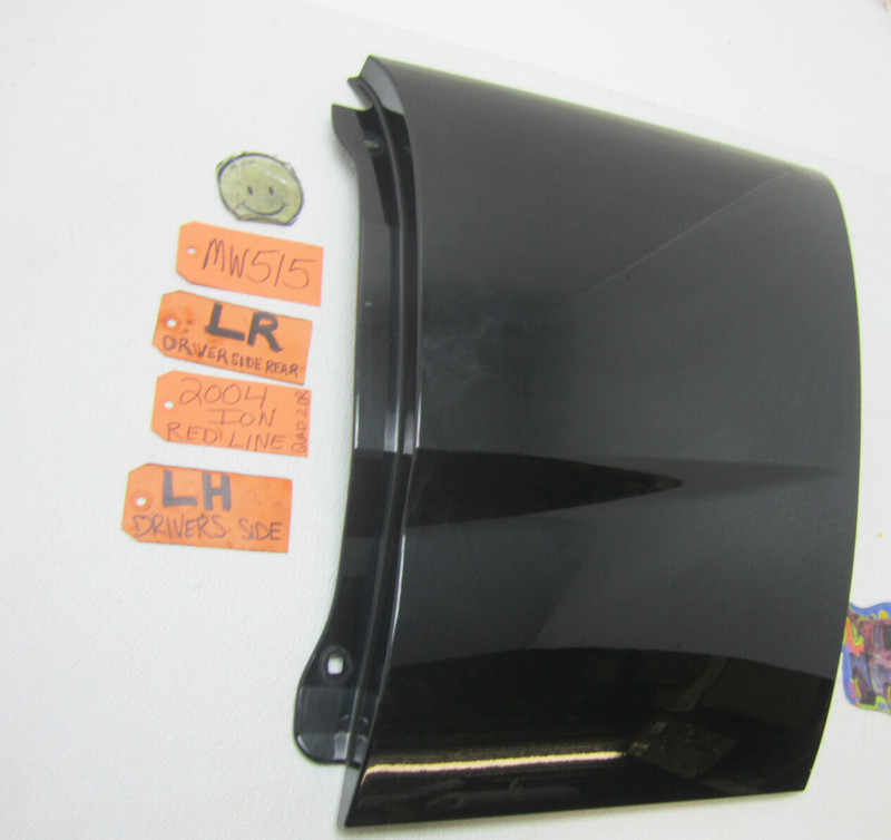 DOOR PANEL SKIN BACK BLACK CAR DRIVER SIDE REAR 03-07 SATURN ION QUAD COUPE 2DR