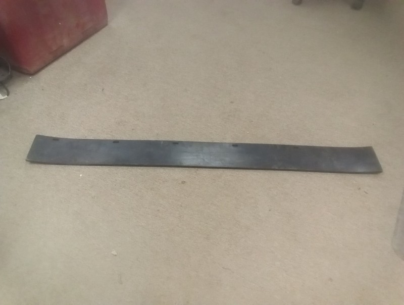 54" x 5" x 1/2" Snow Plow Poly Cutting Edge Scraper