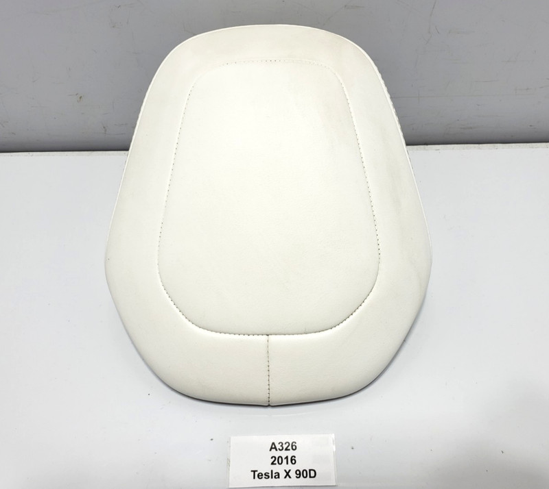 ✅ 16-20 OEM Tesla Model X Front Right Passenger Side Headrest White Leather*