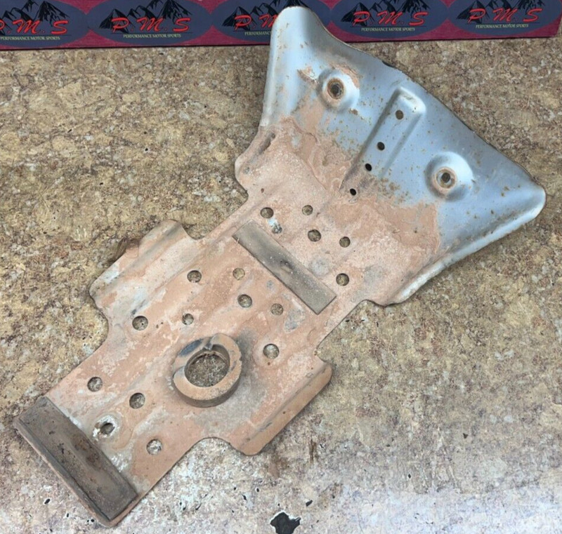 1985 Suzuki LTF 250 ATV Quad Runner Engine Motor Skid Plate Metal LT250