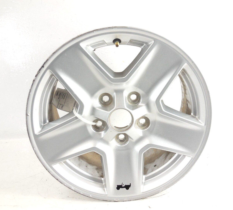 2020 20 Jeep Gladiator Aluminum Wheel Rim 5 Solid Recessed Spoke OEM Tech Silver