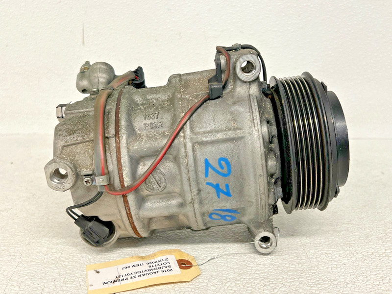⭐2016-2020 JAGUAR XF 3.0L AIR CONDITIONING A/C COMPRESSOR PUMP ASSY OEM LOT2718