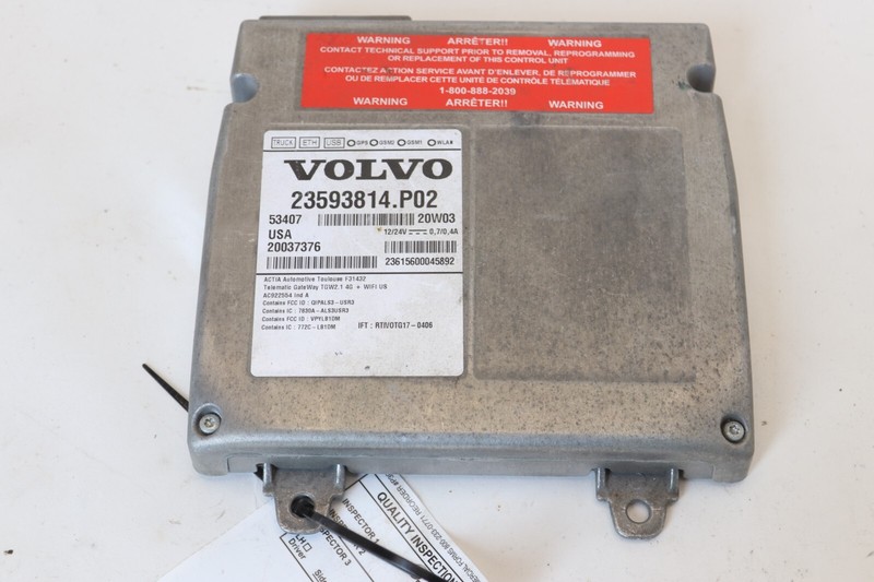 2019-2023 VOLVO VNL 760 TELEMATICS CONTROL MODULE UNIT 23593814 OEM