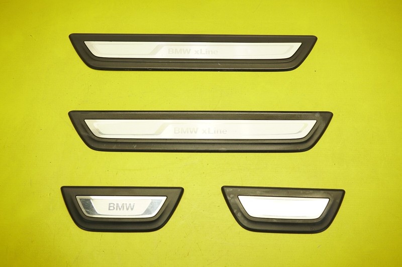 🔅2014-2018 BMW OEM.REAR DOOR KICK PLATES SILL COVERS SET OF 4