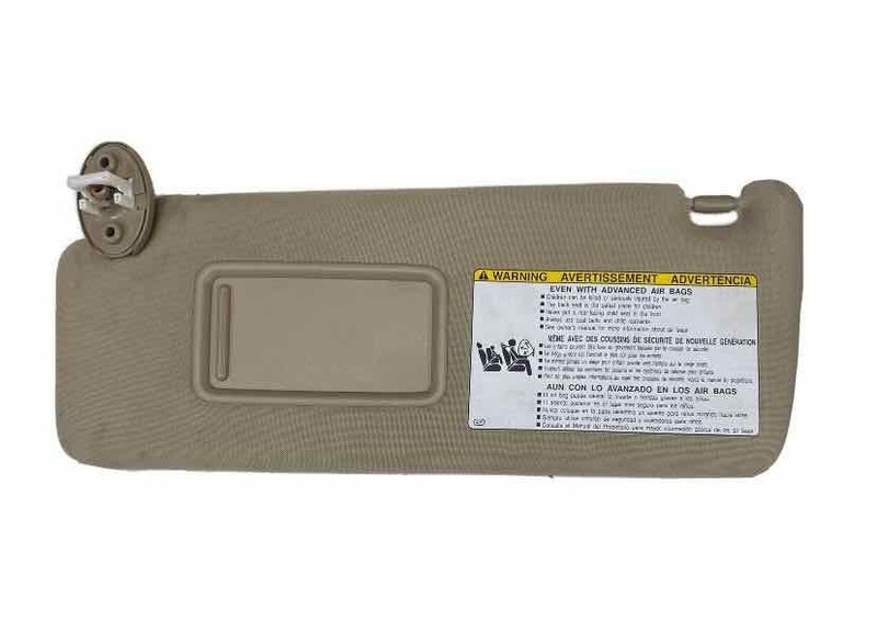 Toyota 4runner sun visor 2014 2022 left driver side brown assy OEM 7432035A91B1