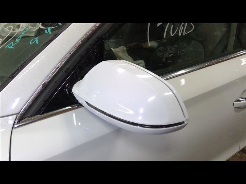 Driver Side View Mirror White Power Opt 6XL Fits 11-14 AUDI A8 Paint Code LS9R