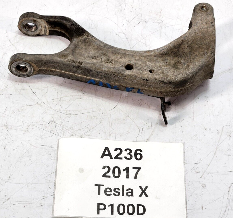 ✅ 16-20 OEM Tesla Model X Front Left Driver Strut Absorber Control Arm Fork