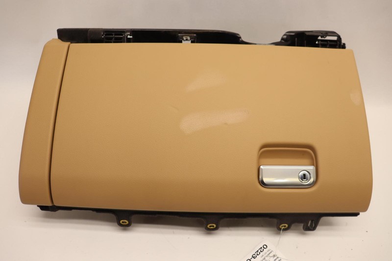 2015-2018 PORSCHE CAYENNE DASHBOARD RIGHT GLOVE BOX STORAGE COMPARTMENT TAN OEM