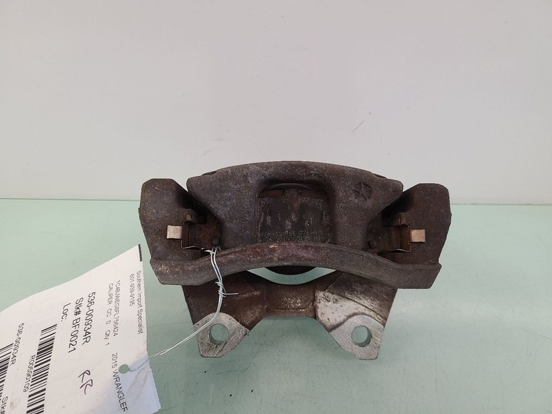 Passenger Caliper LHD VIN W 6th Digit Jk Body Rear Fits 07-18 WRANGLER 590109