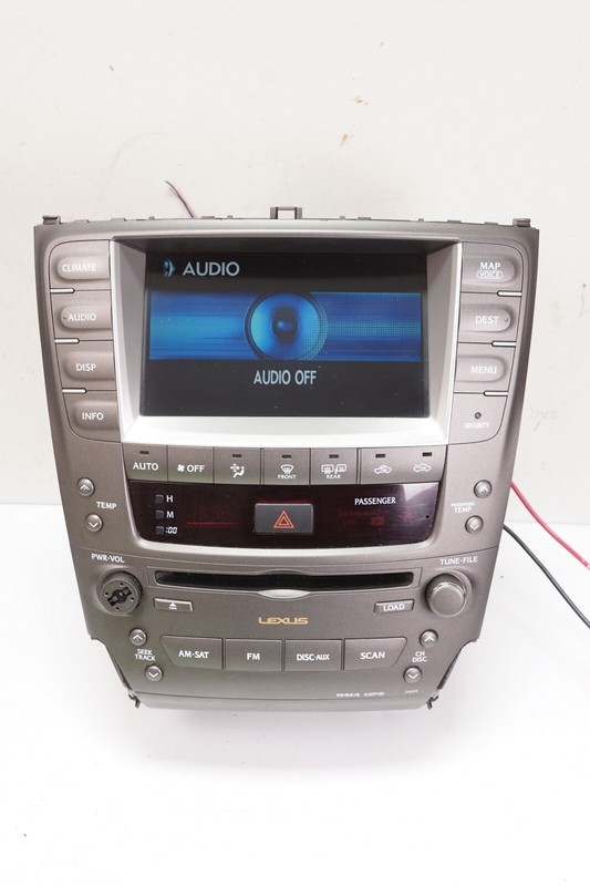 LEXUS IS250 Navigation Radio AM-FM CD Tuner Head Unit OEM 2008