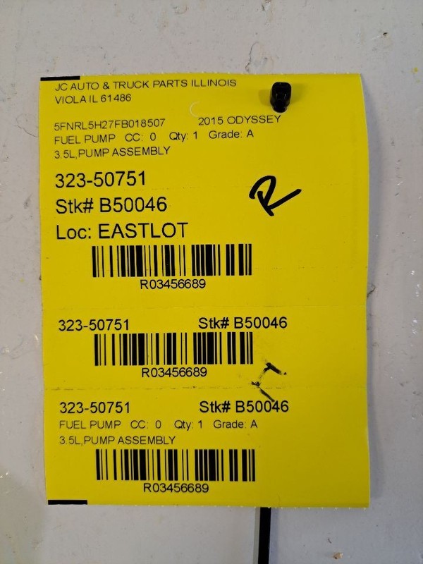 Fuel Pump Assembly Fits 14-17 ODYSSEY 3456689
