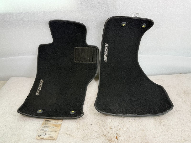 2016-2019 Mazda Miata MX-5 Black Carpet Floor Mat Set Pair Oem