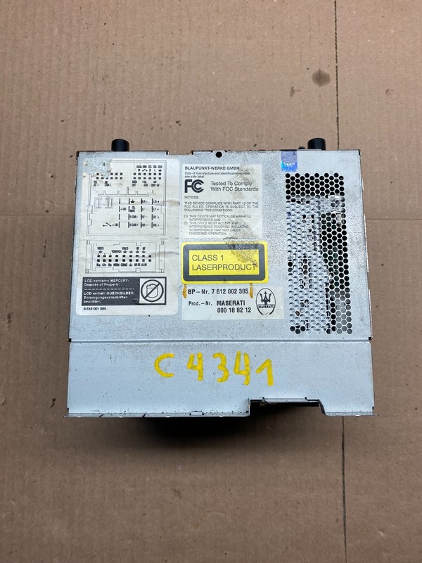 2003 to 2008 Maserati Quattroporte Command Head Unit Navigation Radio C4341 PS