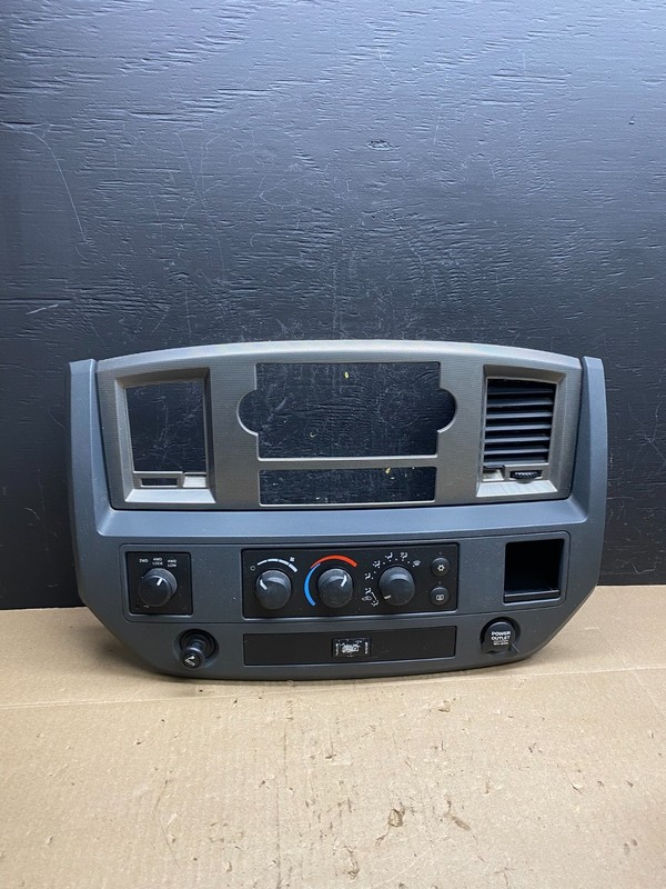 2006 to 2008 Dodge Ram Radio Climate Control A/C Heat Dash Bezel Trim AC6603 DG