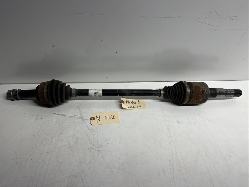 12-21 TESLA MODEL S FRONT RIGHT AXLE CV SHAFT 1420119-00-B4586 S6
