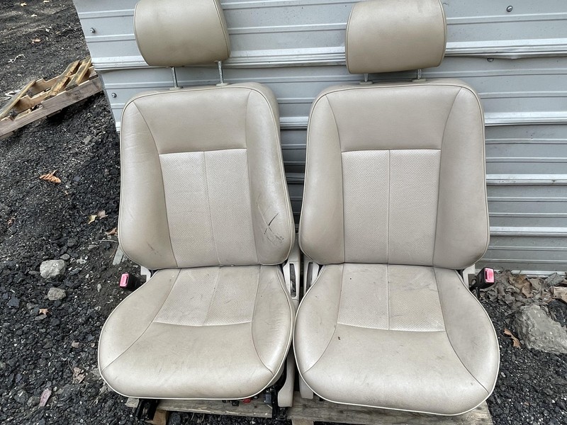 96-99 Mercedes W210 E320 E430 Beige Front LH RH Seat Set Tested Oem