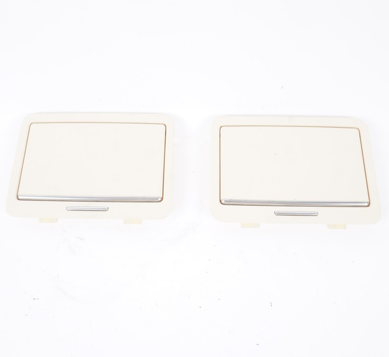 12-17 AUDI A8L Vanity Makeup Mirror Set Of 2 4H4858563A OEM