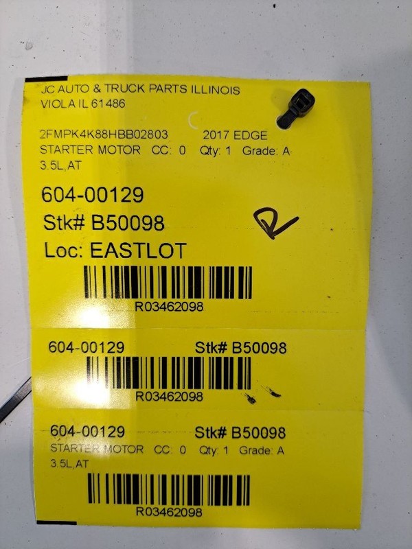 Starter Motor Fits 08-19 TAURUS 3462098