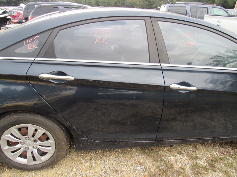11-14 HYUNDAI SONATA VIN B, C 8TH DIGIT RIGHT PASSENGER REAR DOOR ASSY BLUE T3