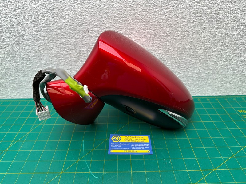15-18 LEXUS RC300 RC350 FRONT LEFT DRIVER REAR VIEW MIRROR BLIND SPOT Red OEM