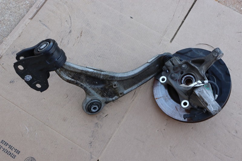 2015-2018 FORD EDGE 2.0L FWD FRONT LEFT SPINDLE KNUCKLE WHEEL HUB W/ ARM OEM