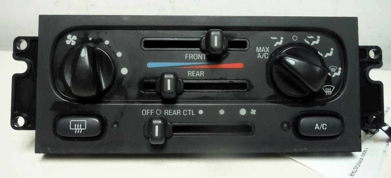 99 00 01 02 03 WINDSTAR TEMPERATURE CONTROL FRONT MAIN CONTROL W/AC W/REAR AC