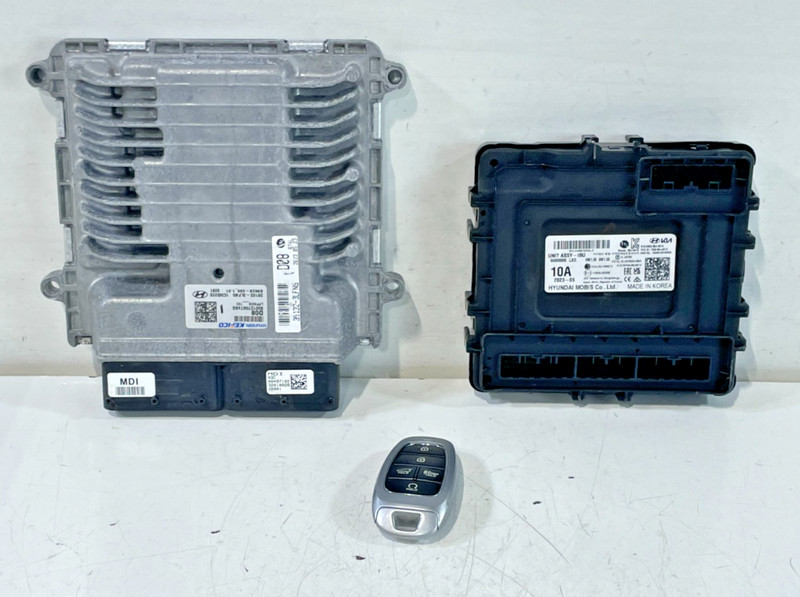 2023 HYUNDAI PALISADE ENGINE & BODY CONTROL MODULE ECM BCM W/ KEY FOB # 103332