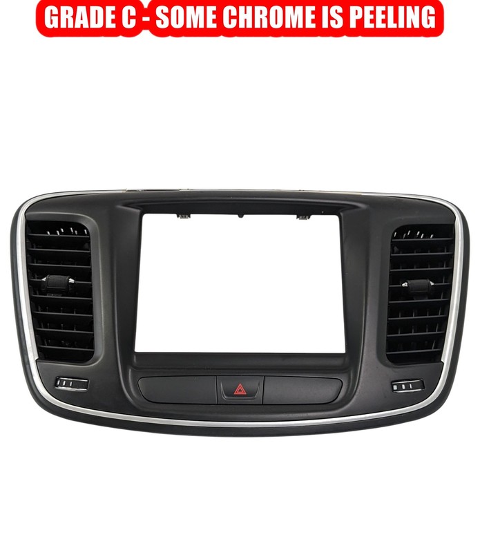 2015-2017 Chrysler 200 OEM Dash Radio Bezel Trim Vent Hazard Surround Black 8.4