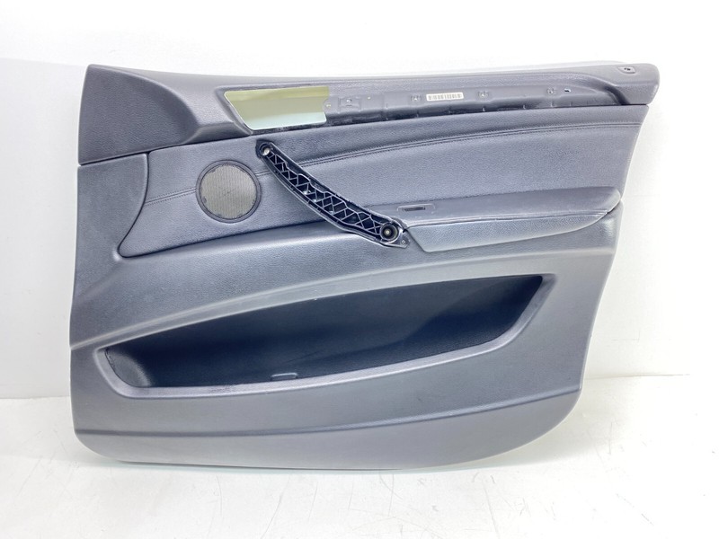 07-13 BMW E70 X5 Front Right Passenger Interior Door Panel Leather Black OEM✅