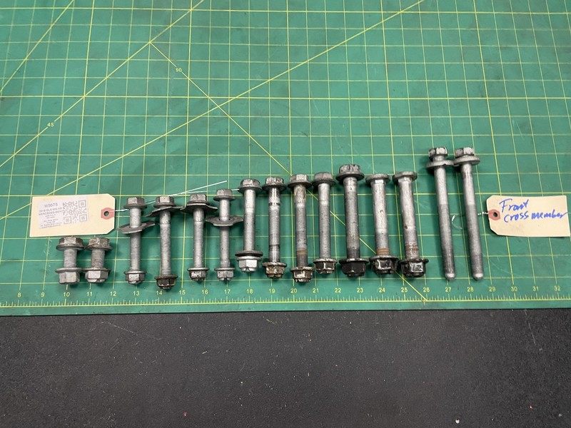 15PC Front Crossmember Mount Bolts 2018 Mercedes GLS 550 2017 2019