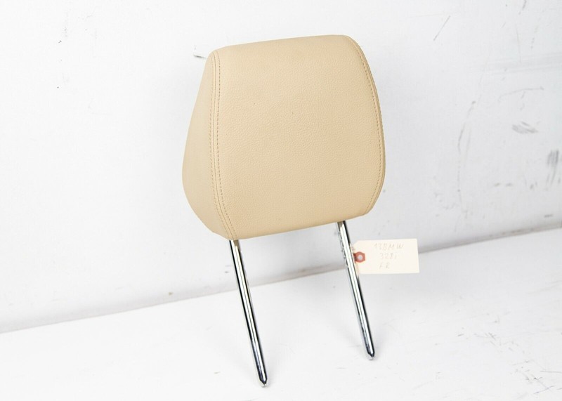 2012-2018 BMW 328I F30 F36 FRONT LEFT RIGHT SEAT HEADREST LEATHER BEIGE OEM
