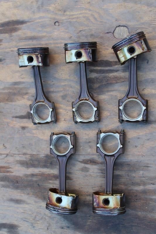 2008 2009 2010 VOLKSWAGEN JETTA ENGINE PISTON ROD ARMS 2.5L CBUA 5 PIECES
