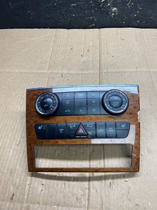 2007-2012 Mercedes X164 GL350 GL450 Climate Control Bezel Wood Switch AA4836 DG