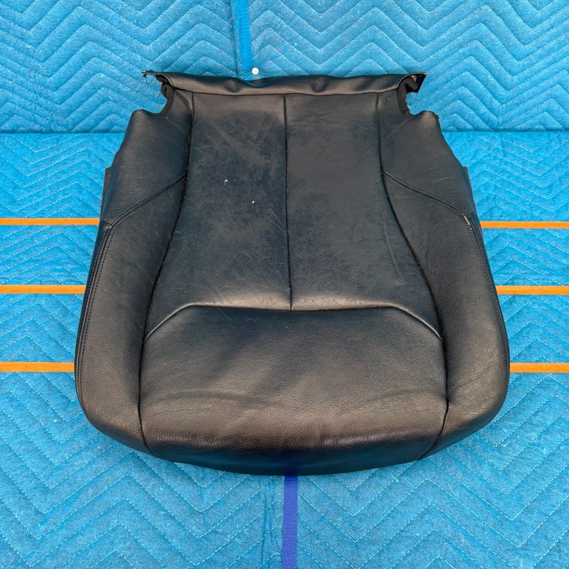 2012–2016 BMW 328i F30 Front Driver Lower Seat Cushion Schwarz 2 668 Leather OEM
