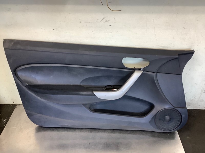 06-11 Civic Coupe EX Left door trim, panel Black w silver grip Used OEM