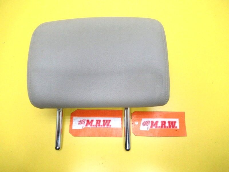 SEAT HEADREST BACK REAR UPPER Driver Side CAR CREAME LEATHER oem 03-07 SAAB 9-3