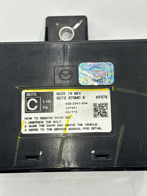 2019-2023 Mazda 3 Preffered RH Passenger Front Compter Control Module BDTS 675M0