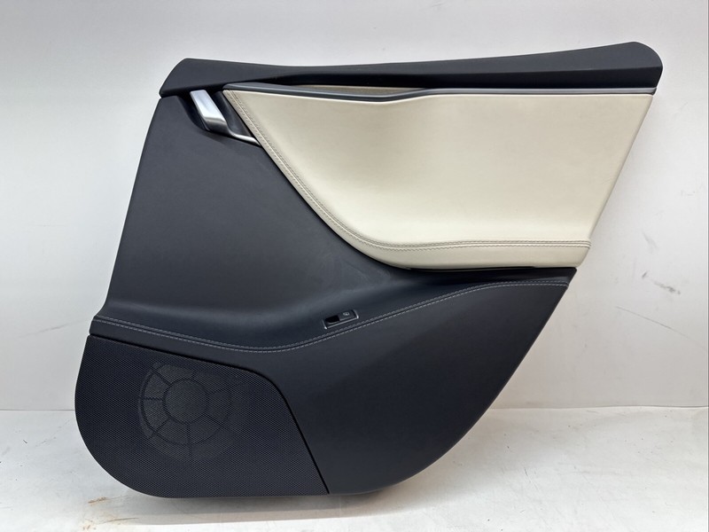 12-20 TESLA MODEL S MS REAR RIGHT PASSENGER SIDE DOOR PANEL TAN 13005 C1
