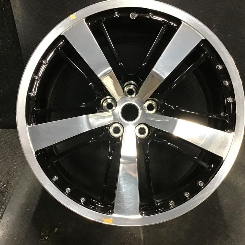 2010-2014 Chevrolet Camaro 5470 Wheel 21x9.5 Rim Black and Silver 9220511 922302
