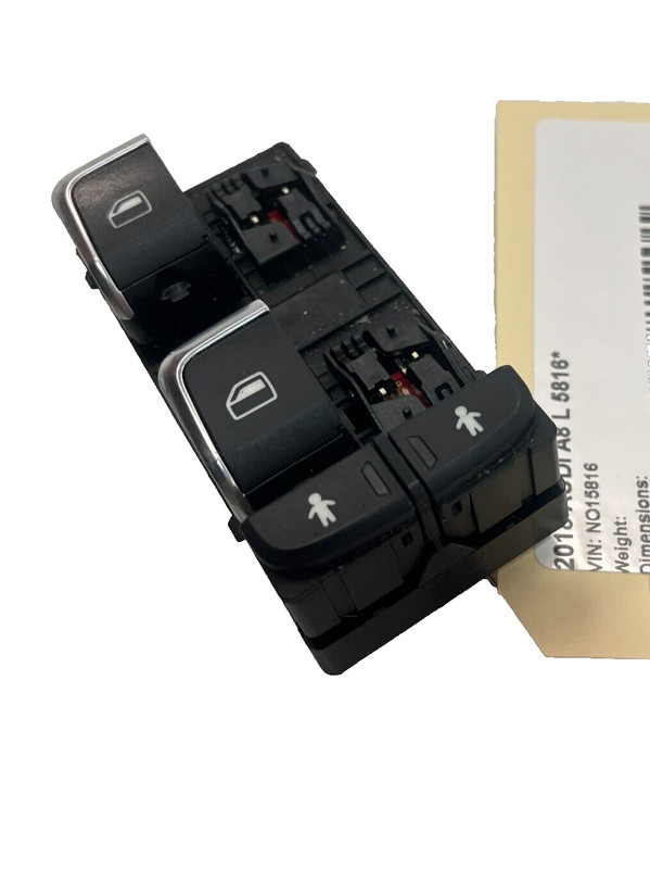 !DEFECT! 2011-2018 AUDI A8L FRONT LEFT DRIVER DOOR WINDOW CONTROL SWITCH OEM
