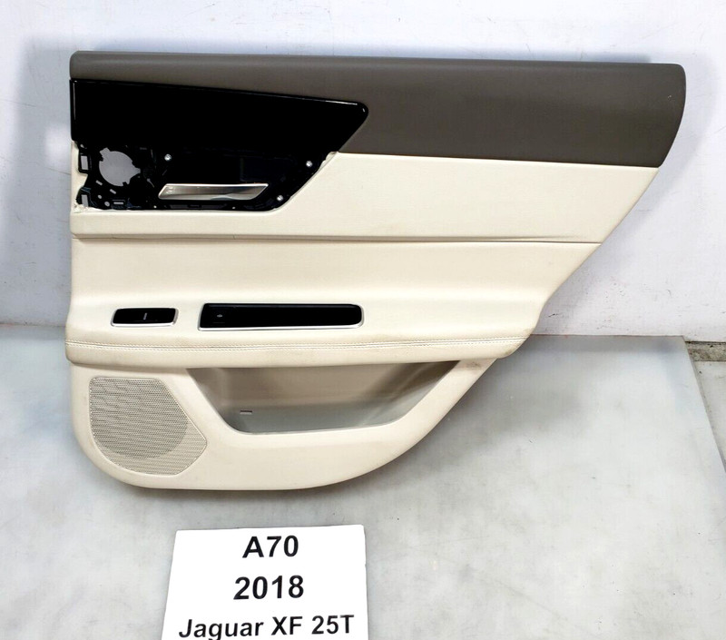 ✅ 16-20 OEM Jaguar XF 25t Rear Right Passenger Interior Door Panel Trim Oyster