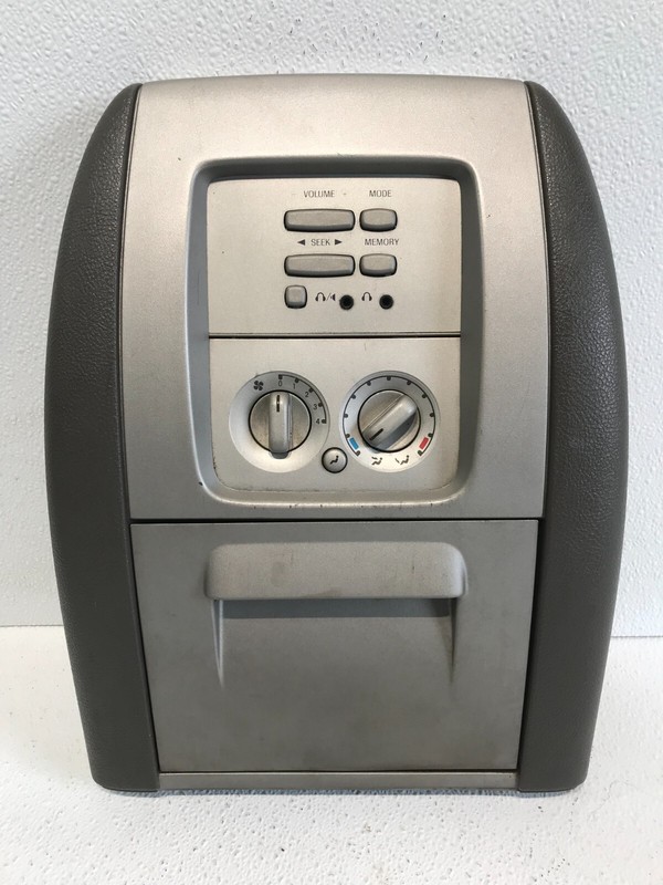 03-06 LINCOLN NAVIGATOR REAR AUDIO CLIMATE CONTROLS W/ CUP HOLDER OEM GRAY