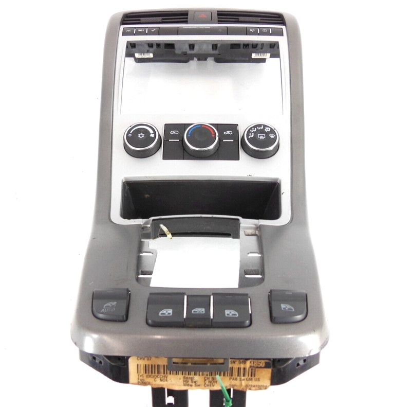 07-09 Chevrolet Equinox Dashboard Radio Trim Climate Control W/O Heated Seat OEM