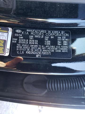 2014 KIA SOUL Right Headlight Assembly Black OEM 132789 91K Miles