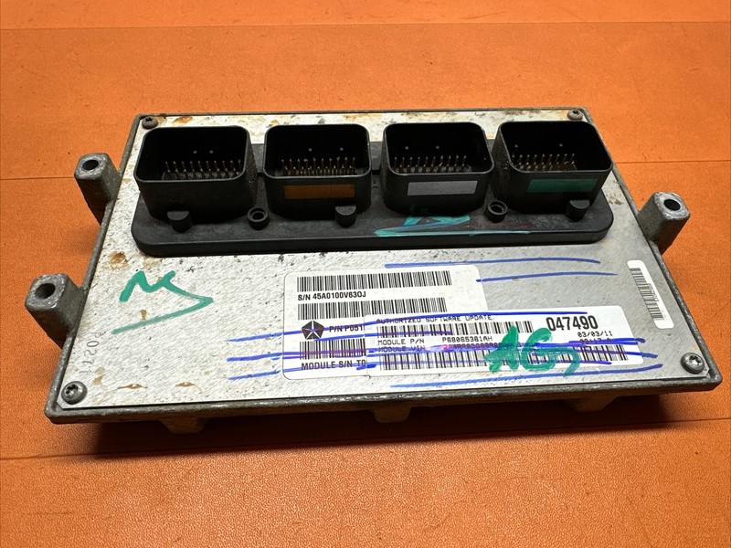 68065361AH I 2011 CARAVAN TOWN & COUNTRY 3.6L ECU ECM PCM ENGINE COMPUTER AT