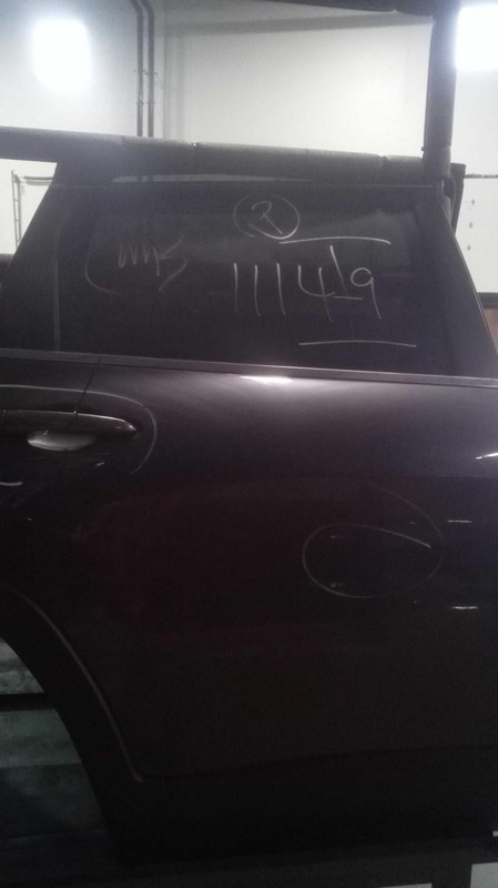 2016 Jeep Cherokee Rear Right Door Grey PW PL 102K Miles OEM Used Part