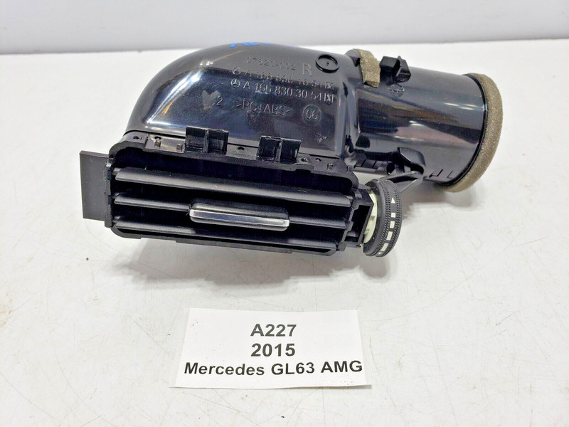 ✅13-16 OEM Mercedes X166 GL63 AMG Rear Passenger Side Roof Air Duct Vent Black
