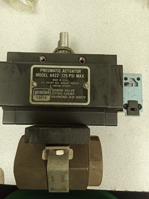 GEMINI VALVE A422 PNEUMATIC ACTUATOR 125PSI